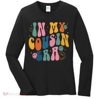 Retro Groovy In My Cousin Era, Funny Cool Cousin Women's Long Sleeve Shirt thumb 0