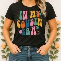 Retro Groovy In My Cousin Era, Funny Cool Cousin Women's T-Shirt thumb 2