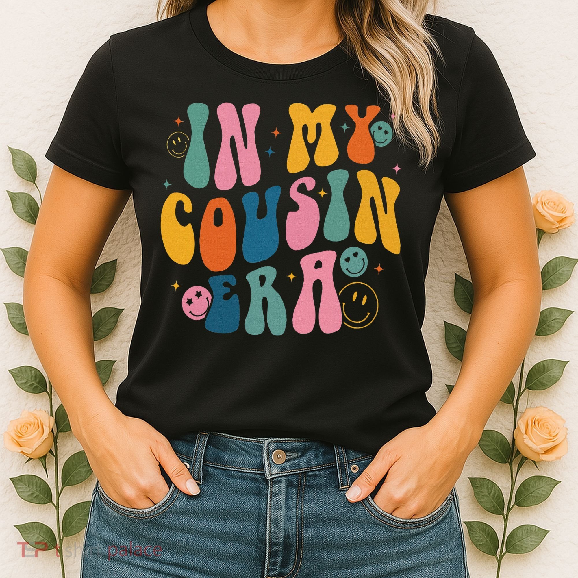 Retro Groovy In My Cousin Era, Funny Cool Cousin Women's T-Shirt