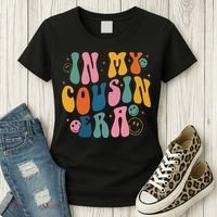 Retro Groovy In My Cousin Era, Funny Cool Cousin Women's T-Shirt thumb 3