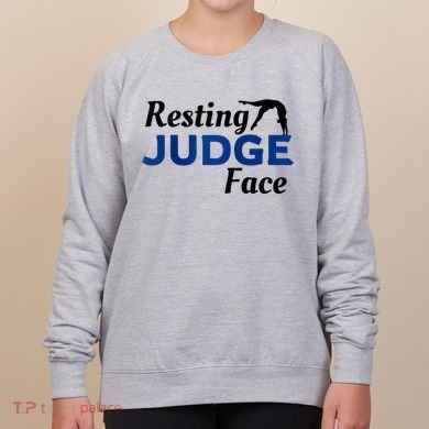 Resting Gymnastics Judge Face Raglan Baseball Women's Sweatshirt