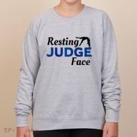 Resting Gymnastics Judge Face Raglan Baseball Women's Sweatshirt thumb 0