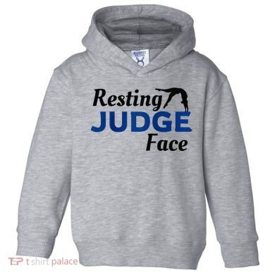 Resting Gymnastics Judge Face Raglan Baseball Toddler Hoodie