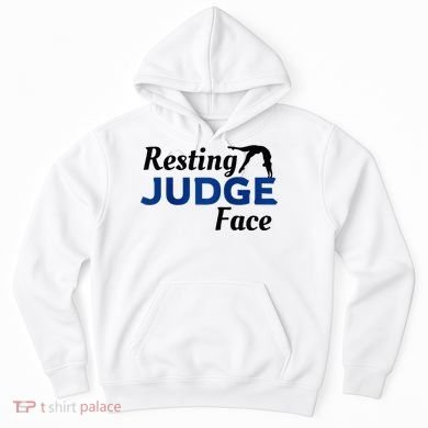 Resting Gymnastics Judge Face Raglan Baseball Hoodie