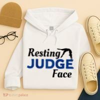 Resting Gymnastics Judge Face Raglan Baseball Hoodie thumb 4