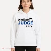 Resting Gymnastics Judge Face Raglan Baseball Hoodie thumb 5