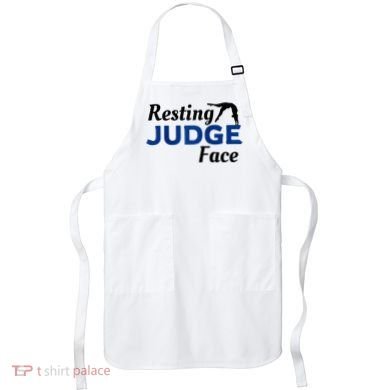 Resting Gymnastics Judge Face Raglan Baseball Apron