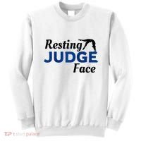 Resting Gymnastics Judge Face Raglan Baseball Sweatshirt thumb 0