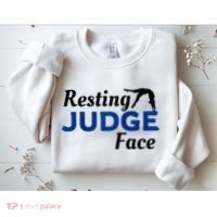 Resting Gymnastics Judge Face Raglan Baseball Sweatshirt thumb 2