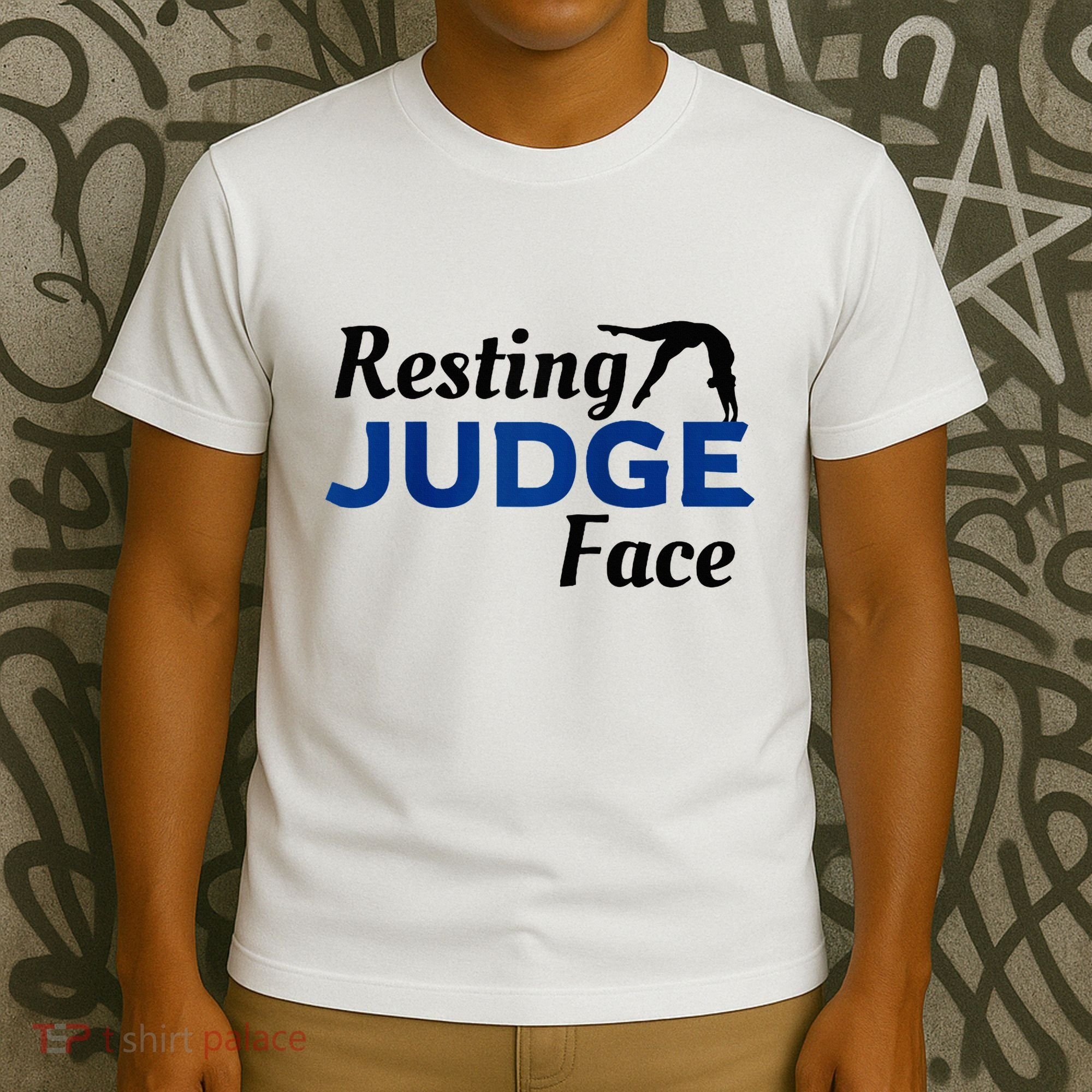 Resting Gymnastics Judge Face Raglan Baseball T-Shirt