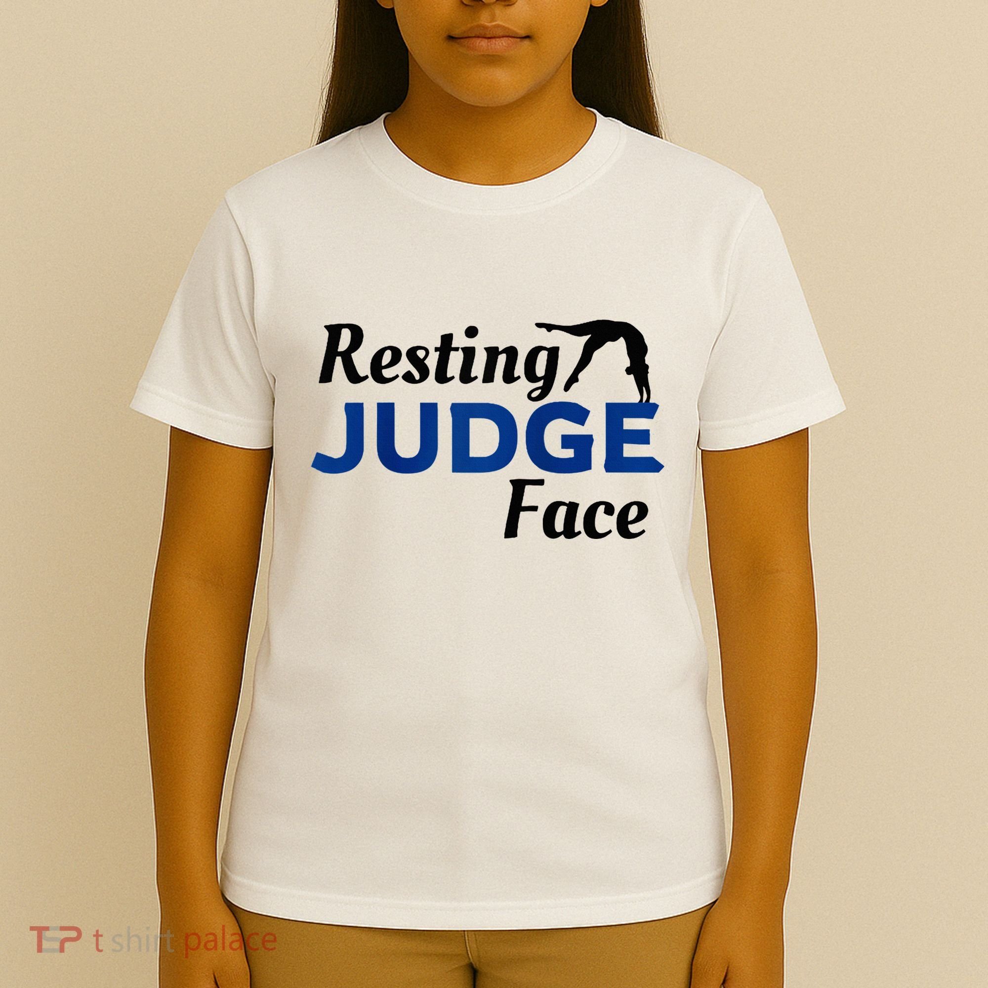 Resting Gymnastics Judge Face Raglan Baseball T-Shirt