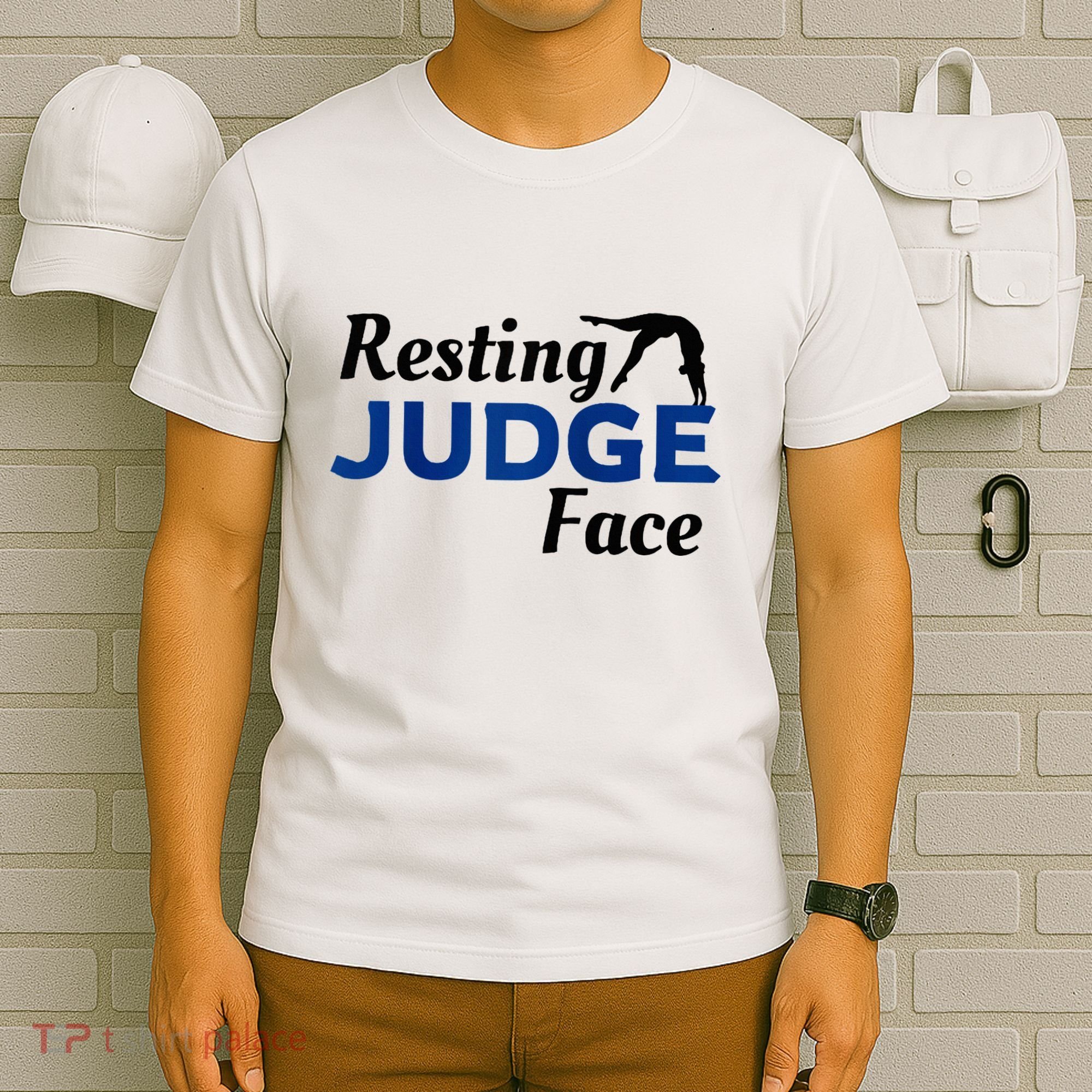Resting Gymnastics Judge Face Raglan Baseball T-Shirt