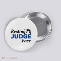 Resting Gymnastics Judge Face Raglan Baseball Button thumb 0
