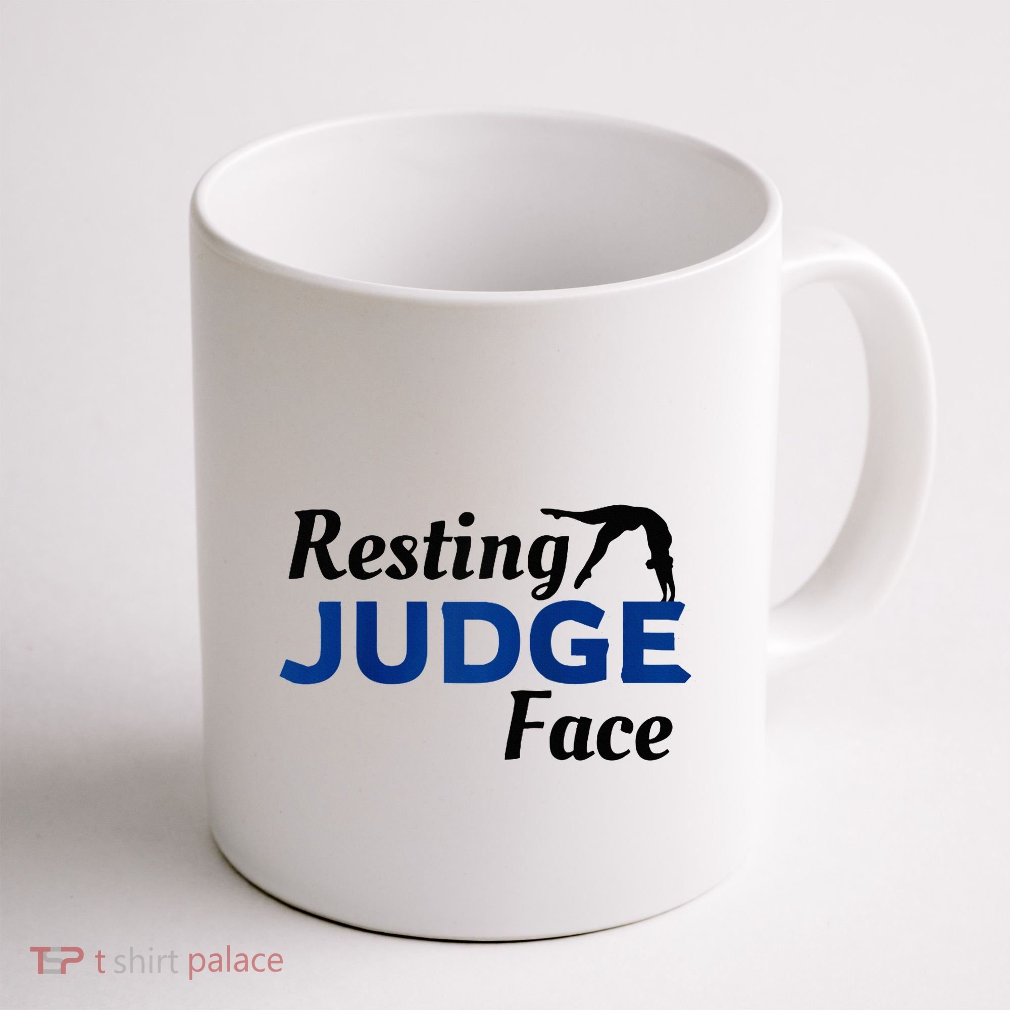 Resting Gymnastics Judge Face Raglan Baseball Coffee Mug