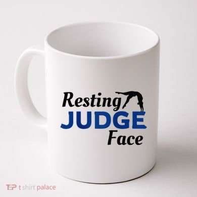 Resting Gymnastics Judge Face Raglan Baseball Coffee Mug
