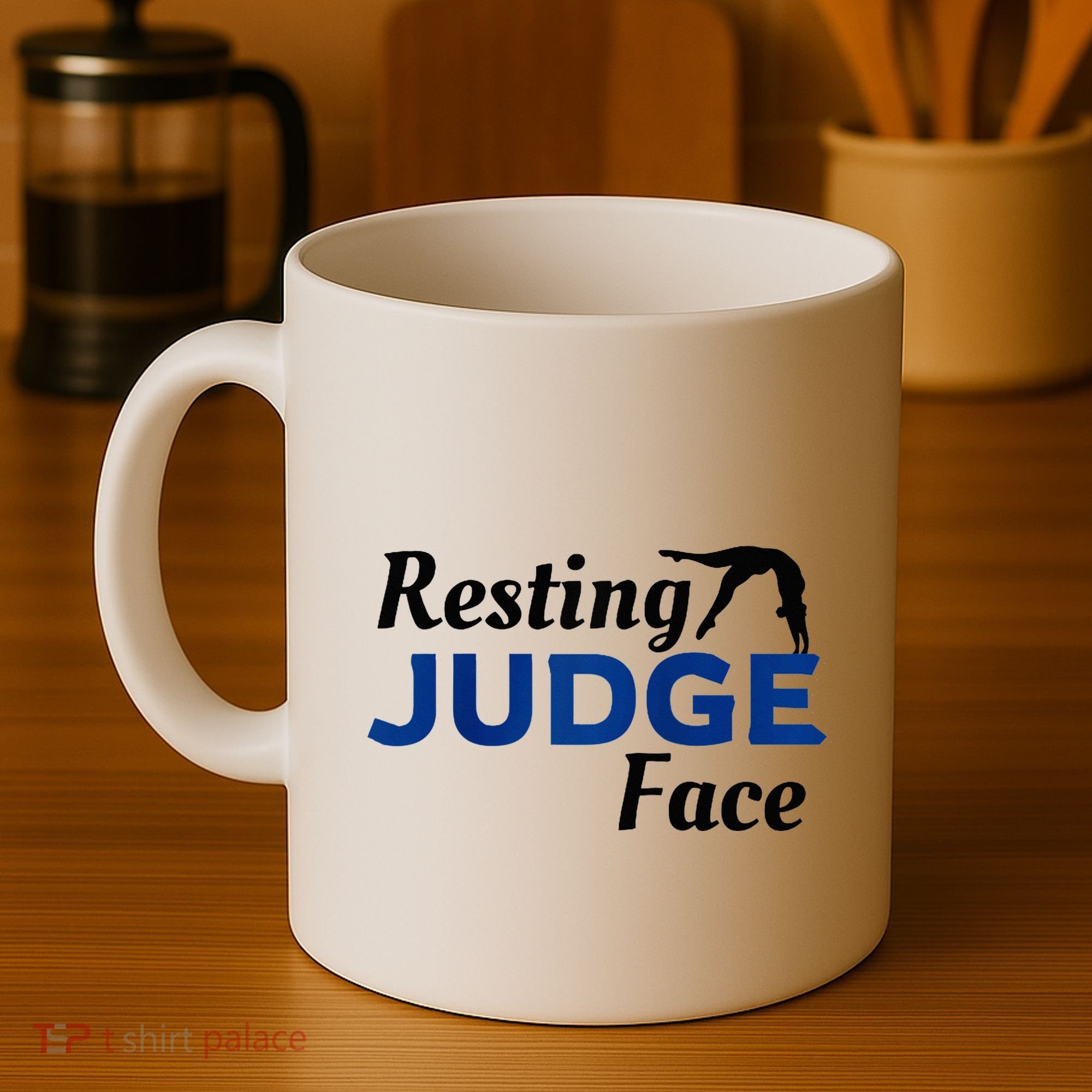 Resting Gymnastics Judge Face Raglan Baseball Coffee Mug
