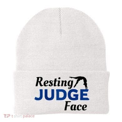 Resting Gymnastics Judge Face Raglan Baseball Beanie