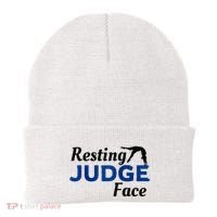 Resting Gymnastics Judge Face Raglan Baseball Beanie thumb 0