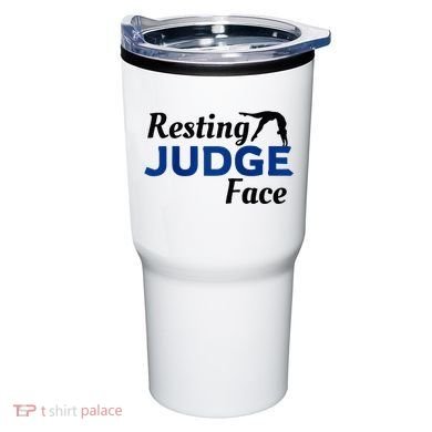 Resting Gymnastics Judge Face Raglan Baseball Tumbler