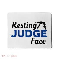 Resting Gymnastics Judge Face Raglan Baseball Mousepad thumb 0