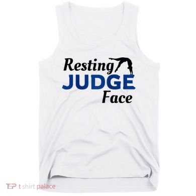 Resting Gymnastics Judge Face Raglan Baseball Tank Top