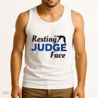 Resting Gymnastics Judge Face Raglan Baseball Tank Top thumb 3