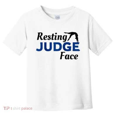 Resting Gymnastics Judge Face Raglan Baseball Toddler T-Shirt