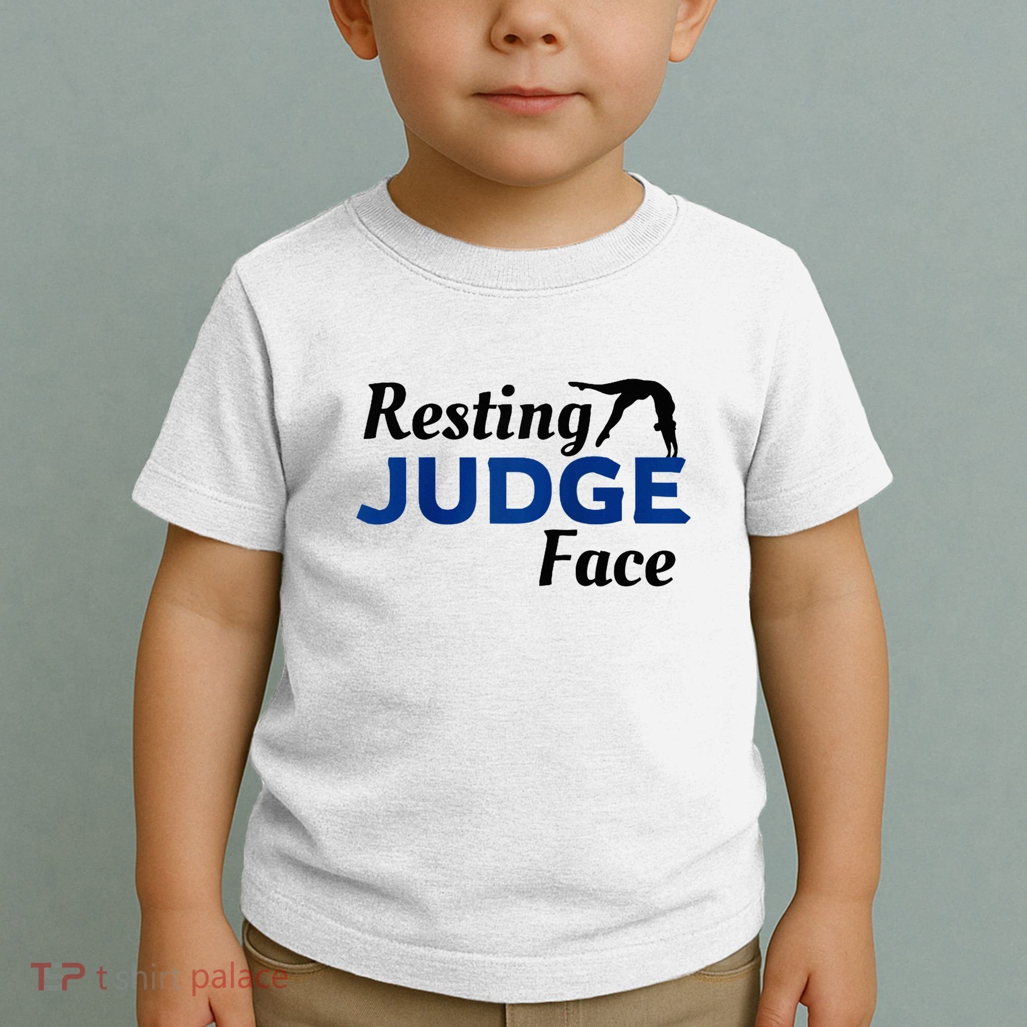 Resting Gymnastics Judge Face Raglan Baseball Toddler T-Shirt