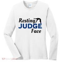 Resting Gymnastics Judge Face Raglan Baseball Women's Long Sleeve Shirt thumb 0