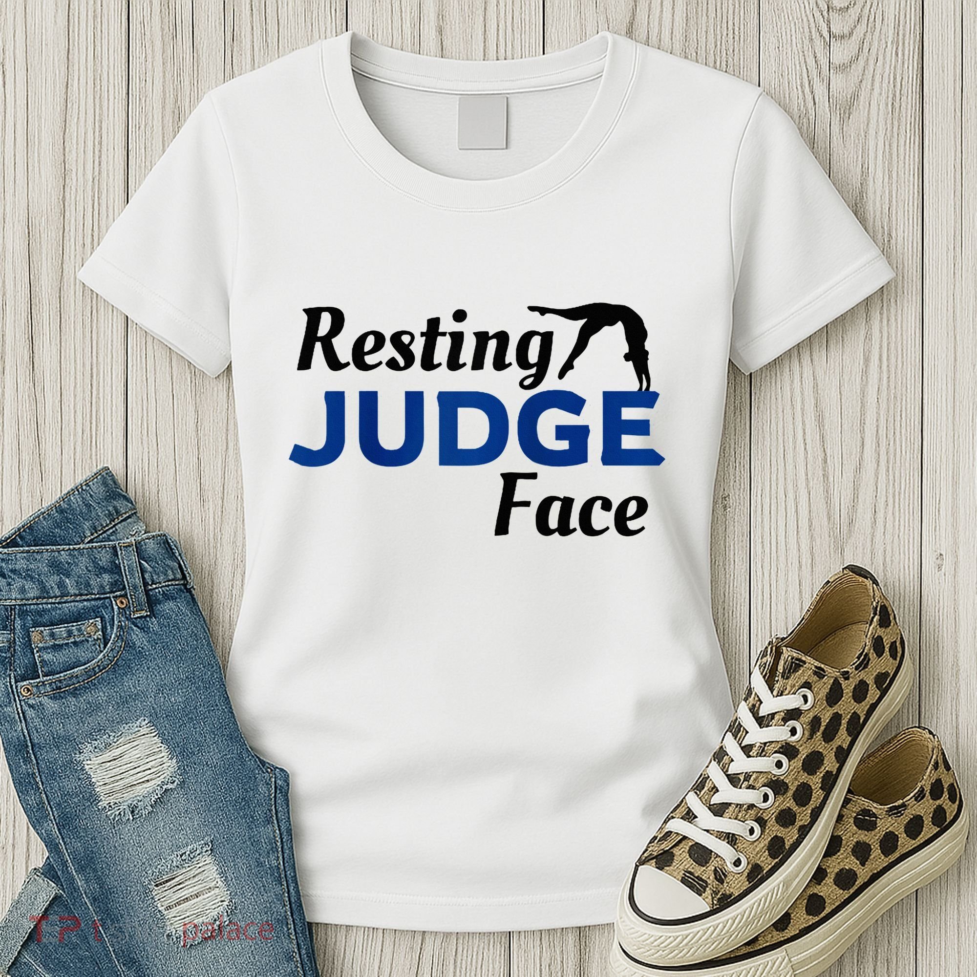 Resting Gymnastics Judge Face Raglan Baseball Women's T-Shirt