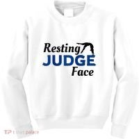 Resting Gymnastics Judge Face Raglan Baseball Kids Sweatshirt thumb 0