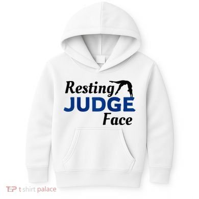 Resting Gymnastics Judge Face Raglan Baseball Kids Hoodie