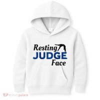 Resting Gymnastics Judge Face Raglan Baseball Kids Hoodie thumb 0