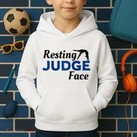 Resting Gymnastics Judge Face Raglan Baseball Kids Hoodie thumb 2
