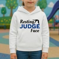 Resting Gymnastics Judge Face Raglan Baseball Kids Hoodie thumb 3