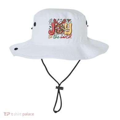 Retro Groovy Joy To The World Disco Ball Doodle Dots Bucket Hat