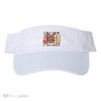 Retro Groovy Joy To The World Disco Ball Doodle Dots Visor thumb 0