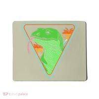 Retro Geometric Komodo Monitor Lizard Lover Komodo Dragon Mousepad thumb 0