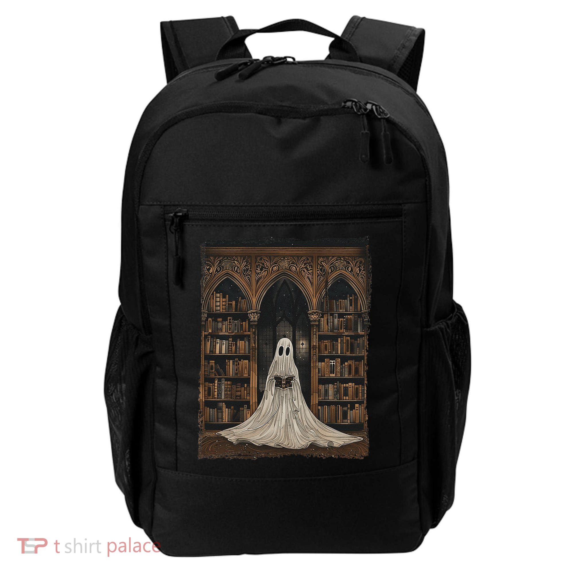Reading Ghost Library Halloween Librarian Book Lovers Backpack