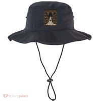 Reading Ghost Library Halloween Librarian Book Lovers Bucket Hat thumb 0