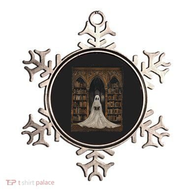 Reading Ghost Library Halloween Librarian Book Lovers Ornament