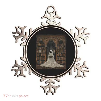 Reading Ghost Library Halloween Librarian Book Lovers Ornament