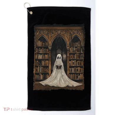 Reading Ghost Library Halloween Librarian Book Lovers Golf Towel