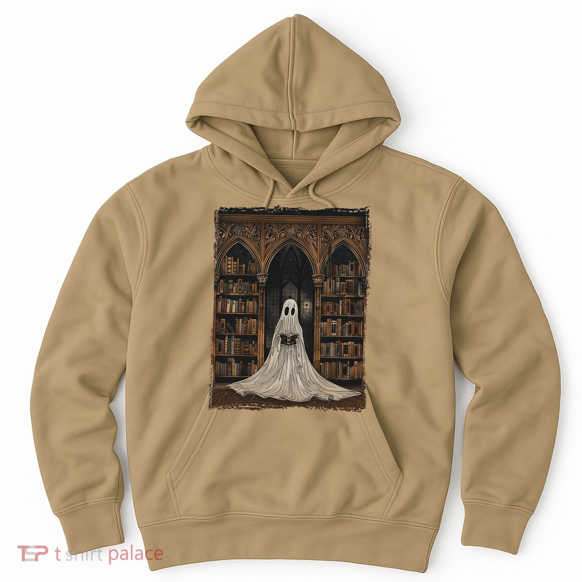 Reading Ghost Library Halloween Librarian Book Lovers Hoodie