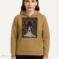 Reading Ghost Library Halloween Librarian Book Lovers Hoodie thumb 5