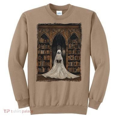 Reading Ghost Library Halloween Librarian Book Lovers Sweatshirt