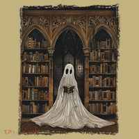 Reading Ghost Library Halloween Librarian Book Lovers Mousepad thumb 1