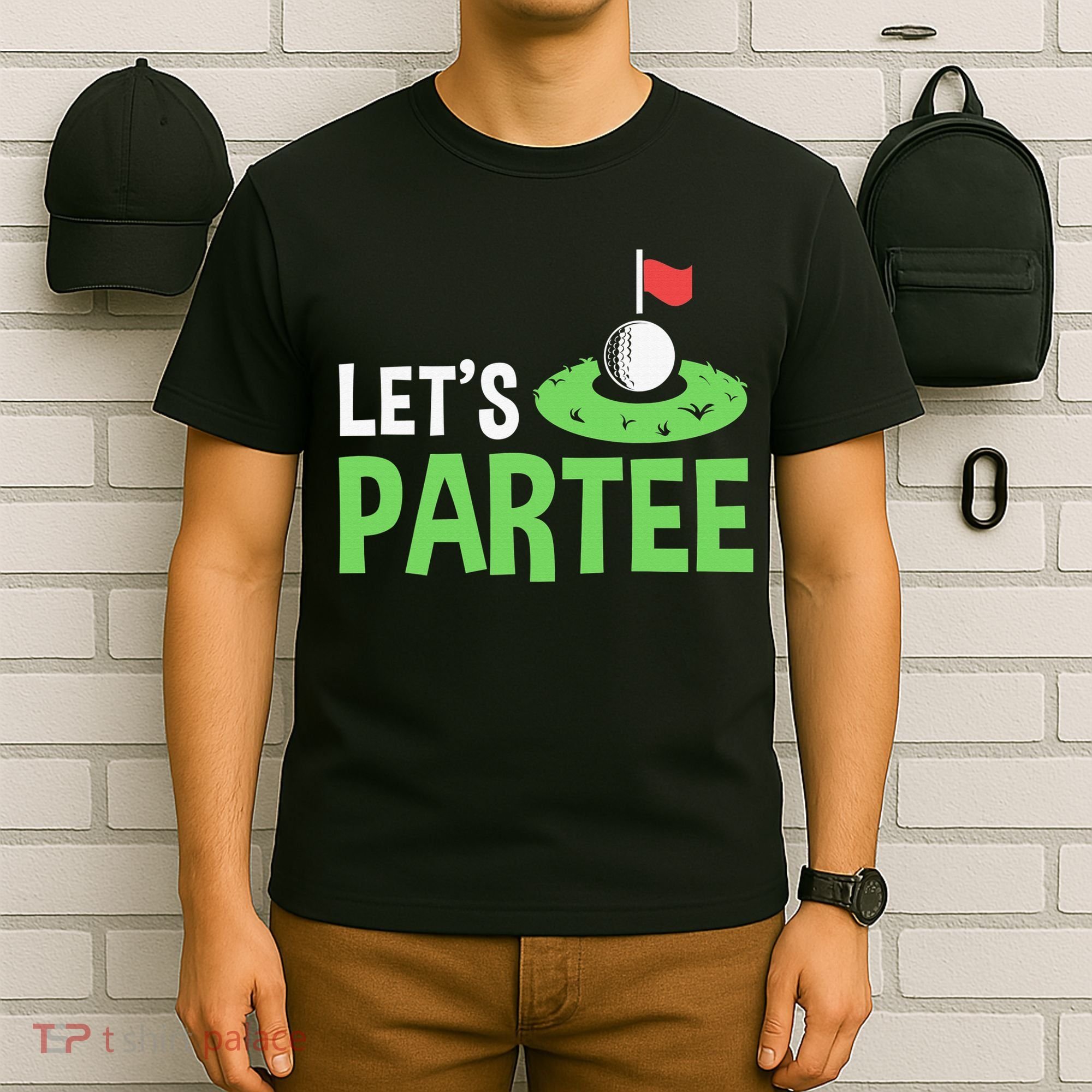 Retro Golf League Gift Pun Lets Partee Vintage T-Shirt