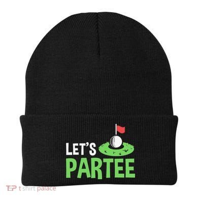 Retro Golf League Gift Pun Lets Partee Vintage Beanie