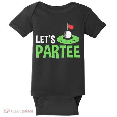 Retro Golf League Gift Pun Lets Partee Vintage Baby Bodysuit
